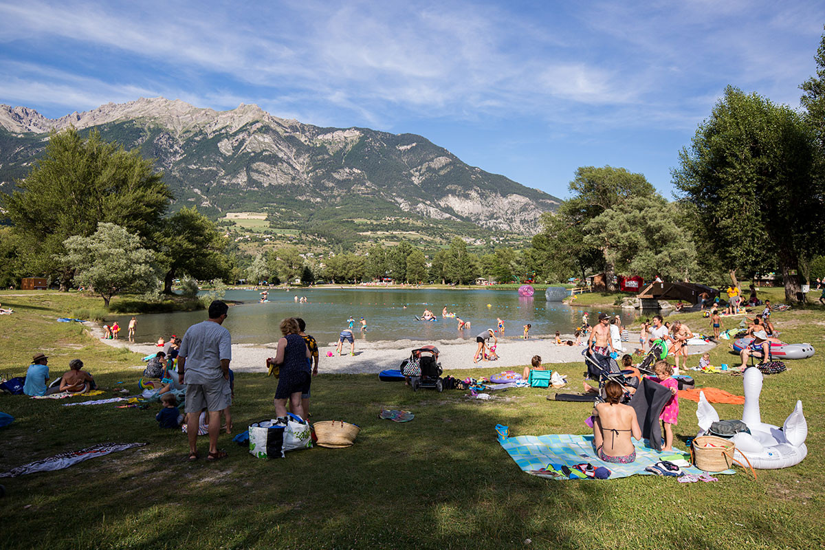 La baignde en famille